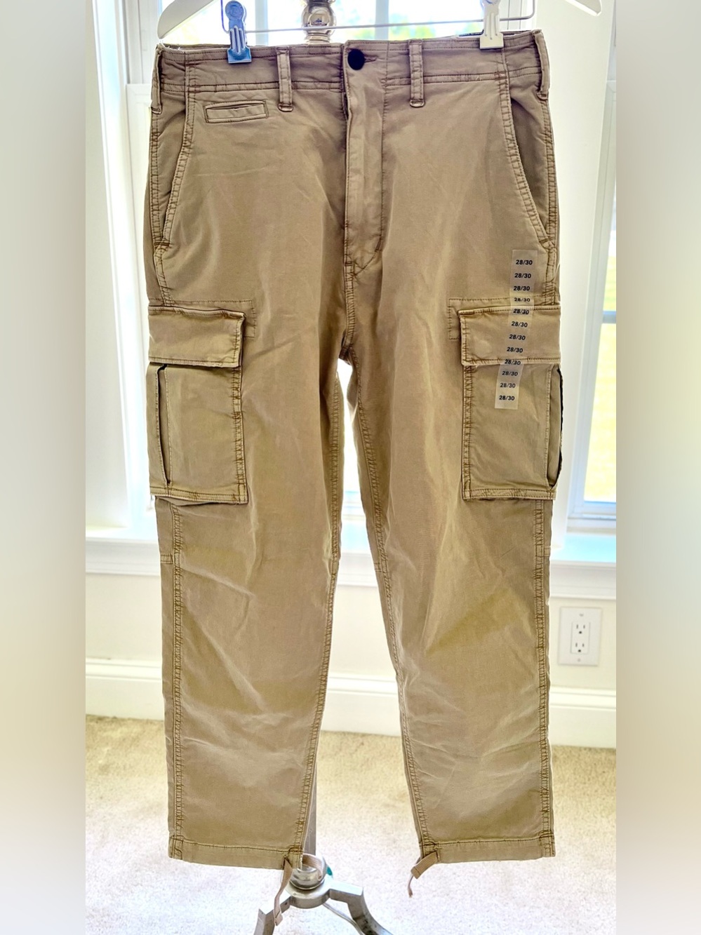 American Eagle, Men's Lived-In Cargo Flex Pants Size 28/30